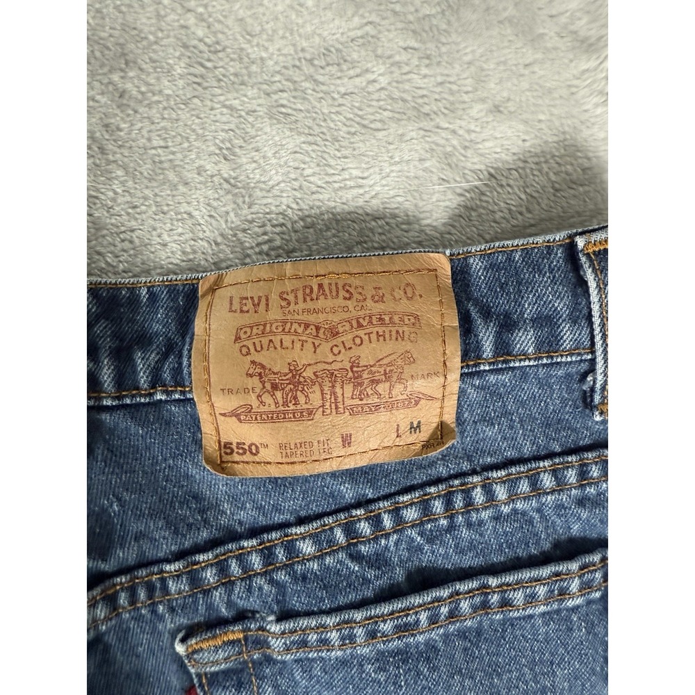 Levis 550 Jeans Women's 14 Reg Relaxed Fit Tapered Leg Vintage 90's Made In USA - Picture 14 of 14